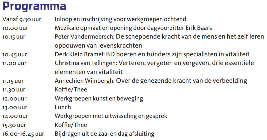 Programma Conferentie AG